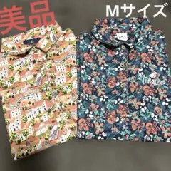 【美品】パラディーゾ ポロシャツ 総柄 ゴルフウェアレディース　M 2枚セット