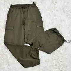 レディース L カジュアルパンツ カーゴパンツ 子供 150 160 カーキ 緑