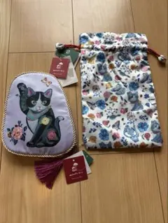 新品・未使用 アフタヌーンティー ナタリーレテ ポーチ 巾着 セット