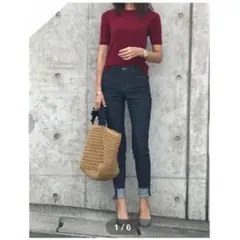 UNIQLO♡ハイライズシガレットジーンズ♡スキニーデニム23♡美品♡ユニクロ♡