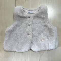 familiar ファミリア フリースベスト ピンク サイズ80