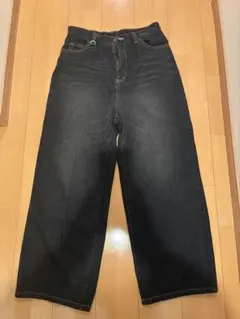 WETTEMPT ダークデニム ワイドレッグパンツ