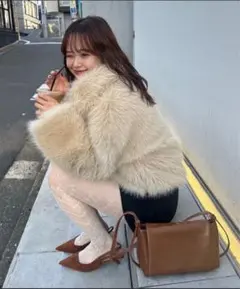 mystic ショートファーコート