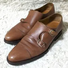 未使用　ジャランスリワヤ　ダブルモンクストラップ　ハンドメイド　ブラウン　6.5 2025年最新】JALAN SRIWIJAYA シューズ型：モンクストラップ