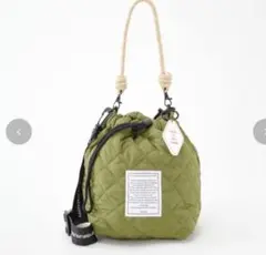 Ｆ　しまむら　まよ　巾着ショルダーバッグ　mayo　新品　未使用　カーキ