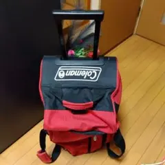 美品】Coleman コールマン キャリーバッグ 3WAY 2輪 美品 レッド