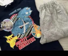 新品 タグ付き ポケットモンスター ポケモン 長袖パジャマ 130㎝　裏起毛