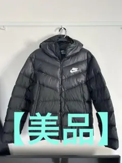 【美品】ナイキ　ダウンジャケット　メンズ　フード付き