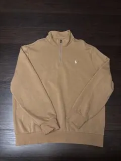 Ralph Lauren/ラルフローレン/ベージュ/ハーフジップ トレーナー