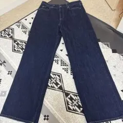 UNIQLO ワイドストレートジーンズ 丈長め