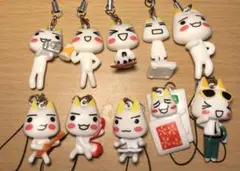 どこでもいっしょ井上トロ ストラップ 10個セット キーホルダーまとめ売り どこでもいっしょ 井上トロ トロ キーホルダー ストラップ付き