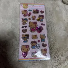 正規品　ハローキティ キラキララインストーンシール　日焼けキティ