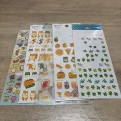 多彩なデザインのシール4枚セット