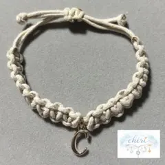 編み込みブレスレット(シルバーC)