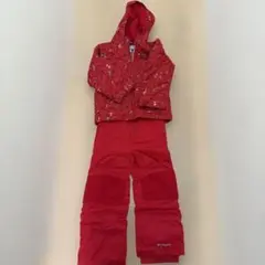 Columbia 子ども用スキーウェア 赤120-130
