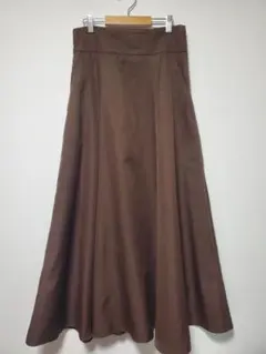 ユナイテッドアローズ　ブラウン フレアスカート