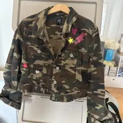 GAP 迷彩柄デニムジャケット XL 子供用
