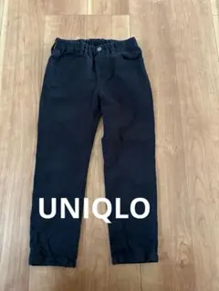 黒いストレートパンツ 130 UNIQLO