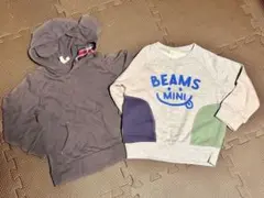 こどもビームス定番スマイルトレーナーサマンサモスモスくま耳トレーナーセット☆のサムネイル