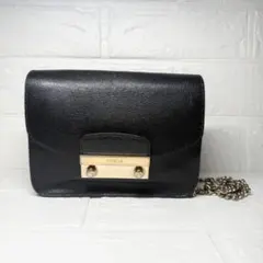 フルラ FURLA メトロポリス ミニクロスボディバッグ ショルダーバック 黒