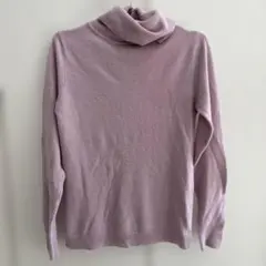 薄紫 タートルネック セーター Mサイズ　GRL