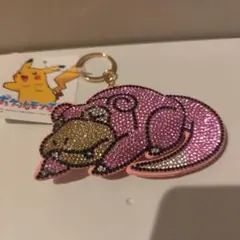 ☆新品タグ付☆ ポケモン ヤドン ラインストーン キーホルダー キラキラ