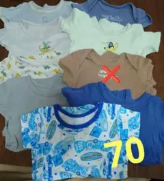 70ベビー肌着まとめ売り8枚