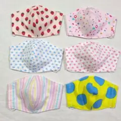 子供用　立体マスク　シーチング　6枚セットのサムネイル