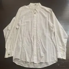 80s〜 希少・ドイツ製HAUPT 幾何学ジャガード織り シャツ メタルボタンのサムネイル