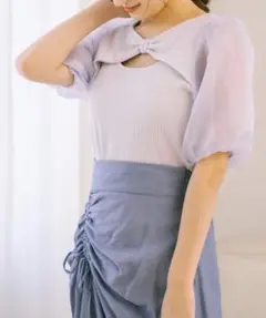 【OLIVE des OLIVE】リボンデコルテプルオーバー