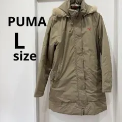 PUMA ロングコート ファー フード L ジャンパー ベンチコート