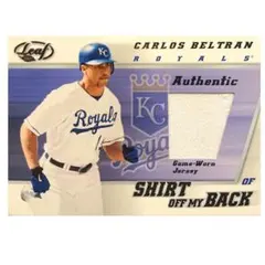 2002 Leaf◇CARLOS BELTRAN◇ゲーム着用 ジャージカード