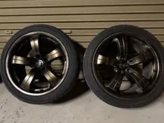 Z33 NISMO 純正ホイール　ブロンズ塗装　ホイールタイヤ　4本セットのサムネイル