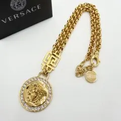 美品】ヴェルサーチ 喜平 チェーン ネックレス メデューサ ゴールド系