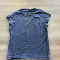 無印良品　フレンチスリーブ　Tシャツ　紺　Sサイズ
