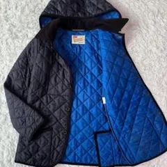 人気バイカラー✨トラディショナルウェザーウェア キルティングジャケット 濃紺×青