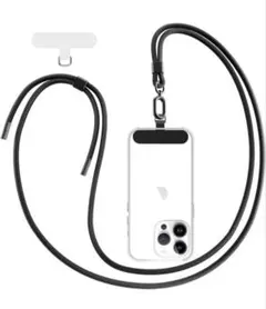 iPhone15proMAXクリアケース　ホルダー首掛け　スマホショルダー