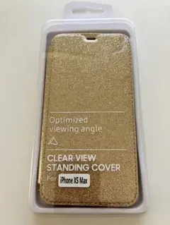 iPhone XS Max用 手帳型ケース ゴールド ⭐︎キラキララメ⭐︎のサムネイル