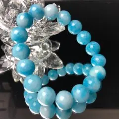 ラリマー　天然石　パワーストーン　ブレスレット　新品未使用品