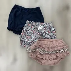 ベビーショートパンツ　70サイズ　3着セット