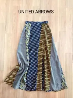 美品　UNITEDARROWS プリント　総柄　スカート