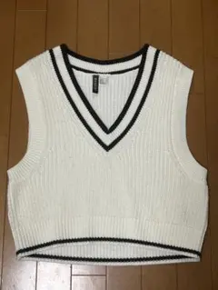 H&M Vネックニットベスト M