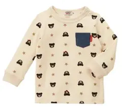 新品 タグ付き 未使用 ミキハウス DOUBLE B 長袖Tシャツ総柄 100