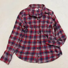 ユニクロ UNIQLO◇チェックシャツ ネルシャツ アメカジ ワイシャツ 綿 M