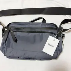 ☘️Newlish グレー ショルダーバッグ　メンズ　シンプル