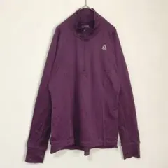 Reebok リーボック スポーツウェア XL パープル ハーフジップ ロンTのサムネイル