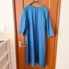 値下げ！New!ハンドメイド リネン ラップワンピース シャツワンピ チェック ナチュラル 前クロスワンピース レディース 送料無料 ＼マラソン期間中P5倍+最大2000円クーポン ／ハーフ