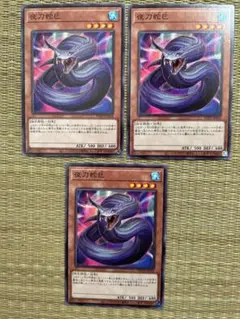 遊戯王　夜刀蛇巳　やとのかみ　3枚セット