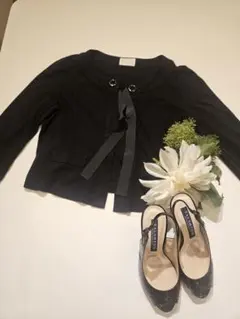 Harrods ハロッズ ノーカラージャケット ブラックのサムネイル