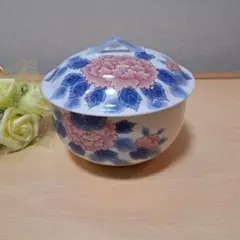 蓋付き小鉢(花柄)　★7/25～7/30まで1,820→1,600円